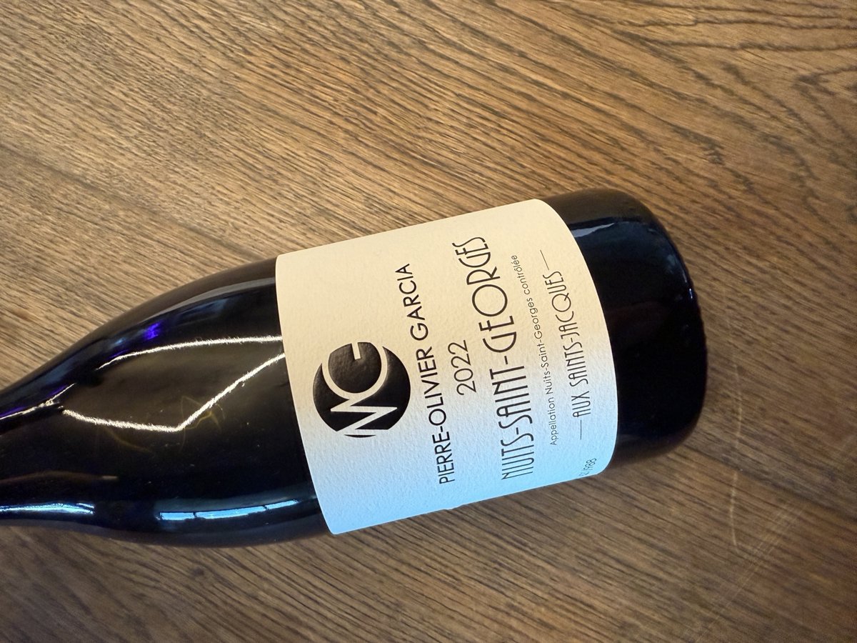 PIERRE OLIVIER GARCIA NUITS SAINT GEORGES AUX SAINT JACQUES 2022